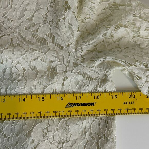 Madewell Refined Lace Tee Ivory Short Sleeve S - Picture 6 of 7